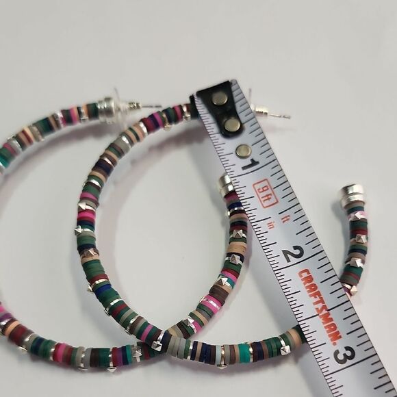 Kendra Scott Multicolor Hoop Earrings Reece - Picture 3 of 6